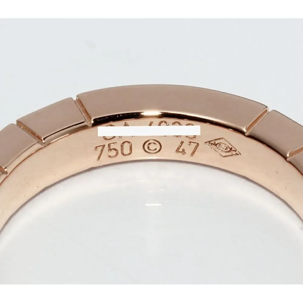 Cartier K18PG Lanieres Ring B40483 Size 7